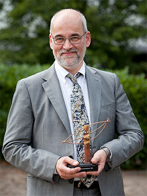Christopher Schrader mit dem Wissenschaftspreis